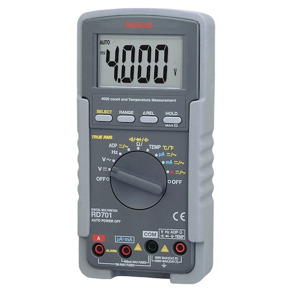 Digital Multimeter with True RMS + High Input Impedance